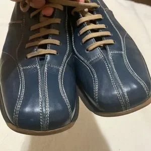 BACCO BUCCI Blue Leather Lace Up Casual Oxford’s s-l400.jpg main image 2